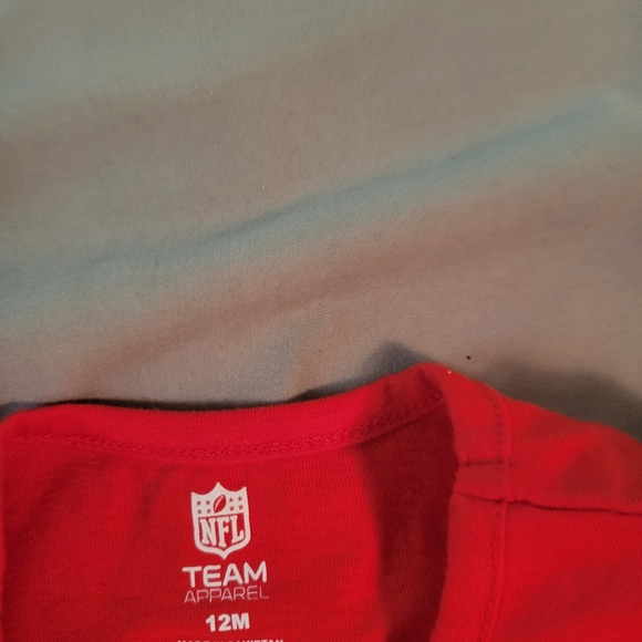 NFL Red Long Sleeve Kids Tee - Picture 2 of 2